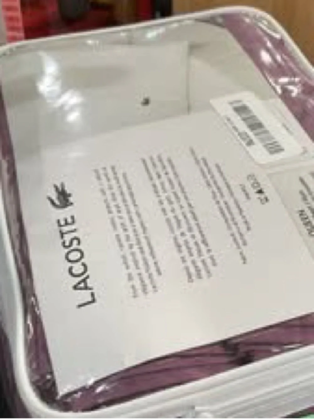 Lacoste 100% cotton